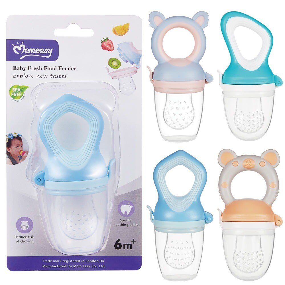 Momeasy Baby Fresh Food Feeder 6m+ - Random Design and Colour Supplied Pack of 2