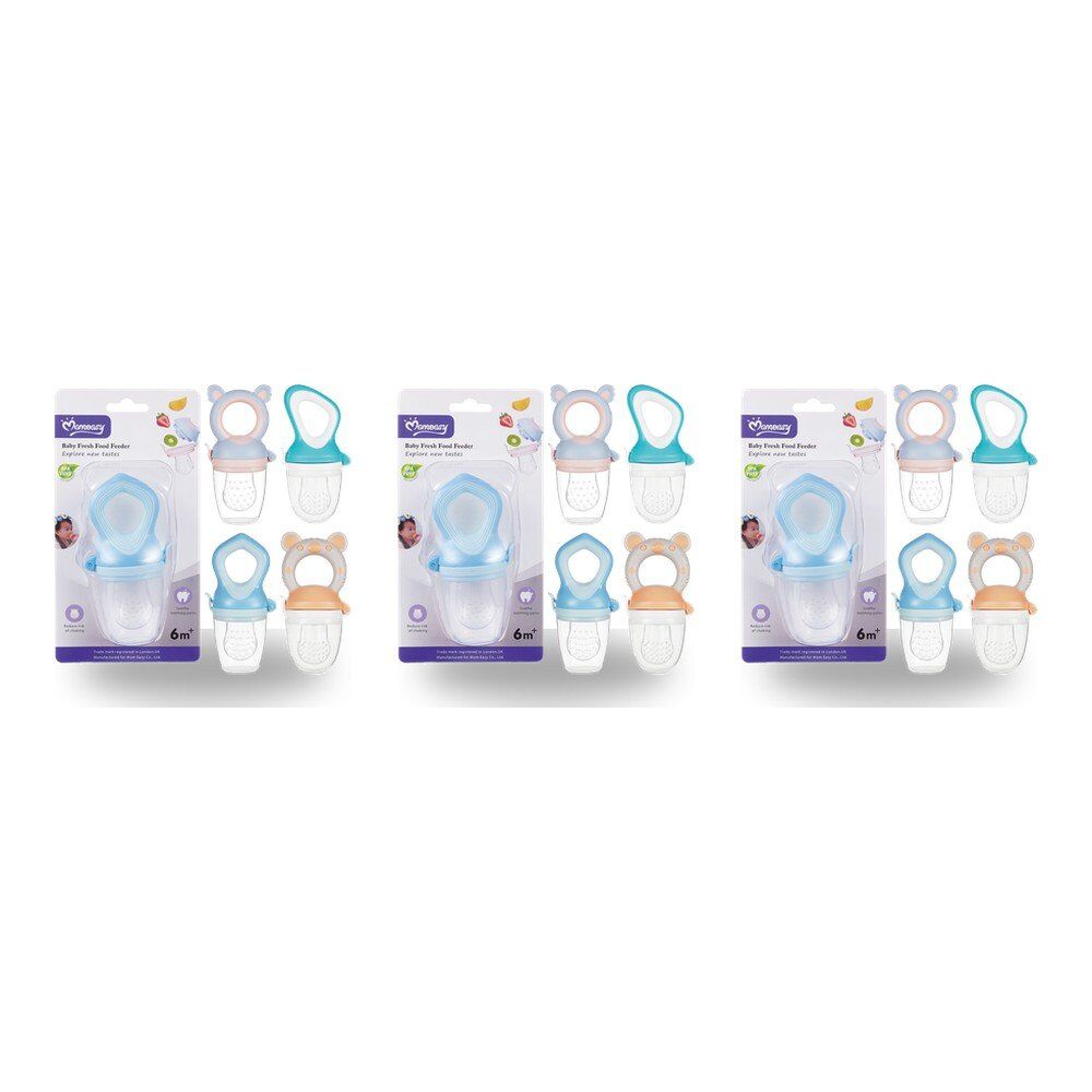 Momeasy Baby Fresh Food Feeder 6m+ - Random Design and Colour Supplied Pack of 3