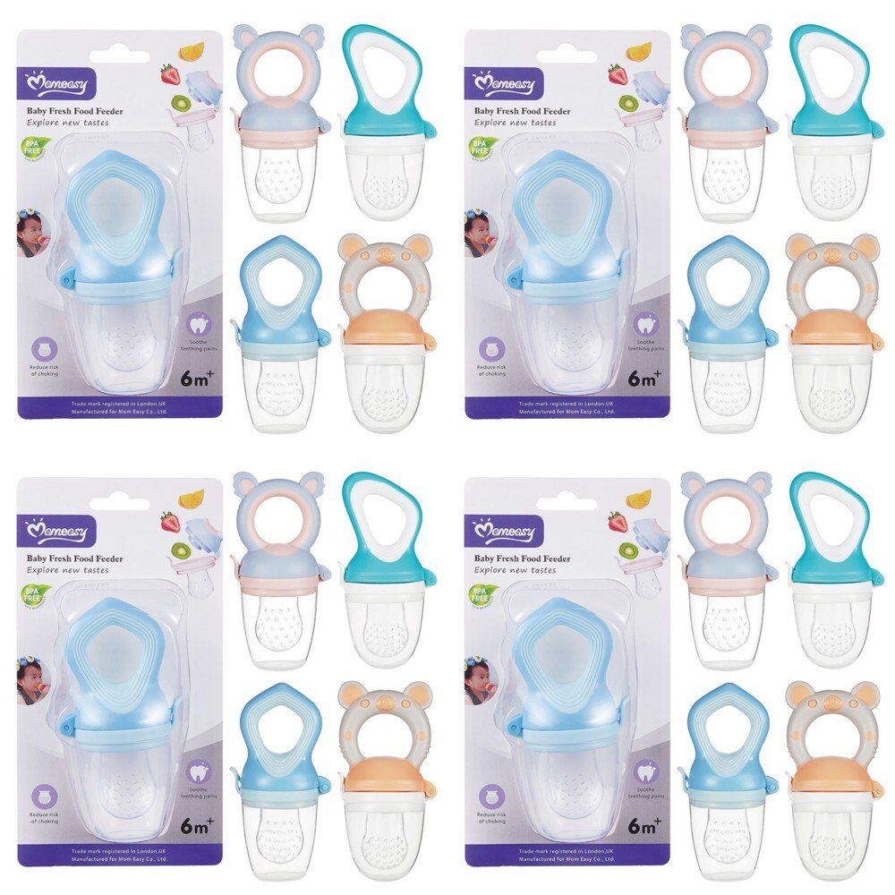 Momeasy Baby Fresh Food Feeder 6m+ - Random Design and Colour Supplied Pack of 4