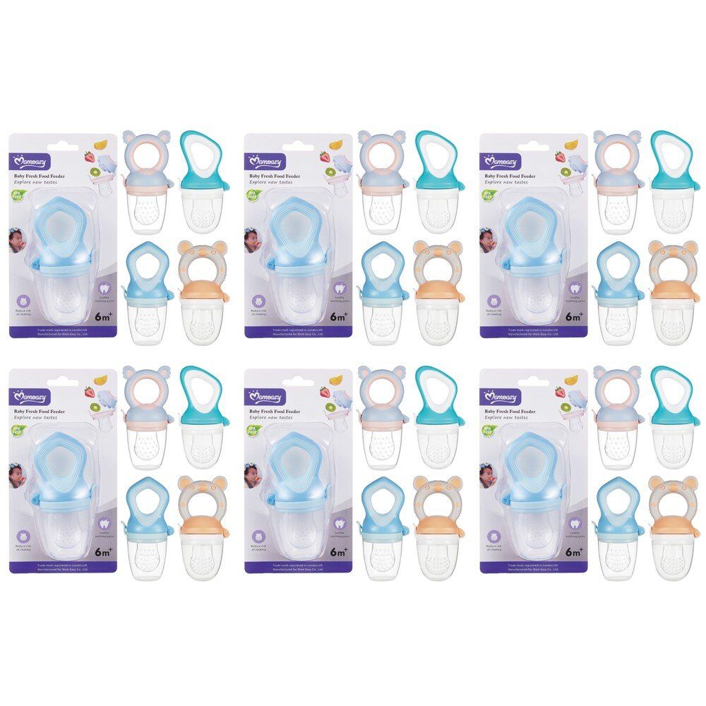 Momeasy Baby Fresh Food Feeder 6m+ - Random Design and Colour Supplied Pack of 6
