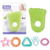 Momeasy EVA Gel Filled Teether 4m+ - Random Design Supplied Pack of 4