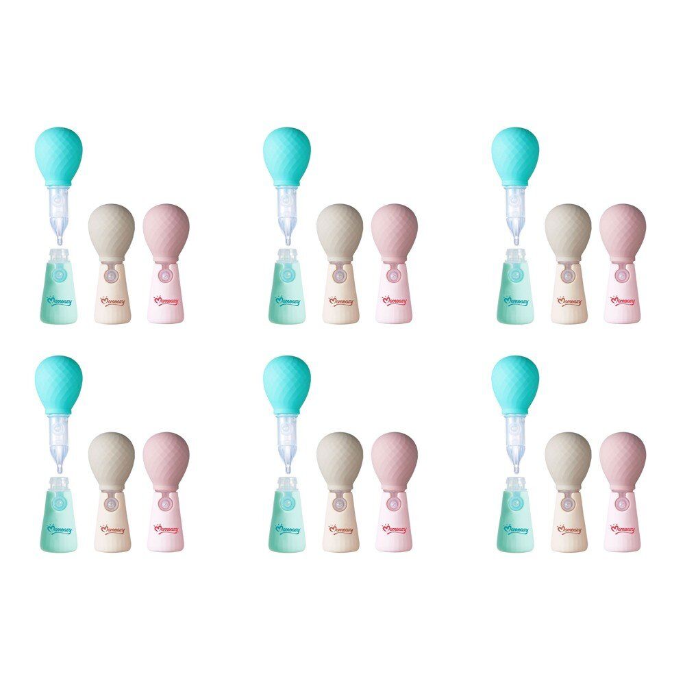 Momeasy Baby Nasal Aspirator Bulb Style with Stand - Random Colour Supplied Pack of 6