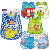 Momeasy Waterproof EVA Baby Bib 4m+ - Random Design Supplied Pack of 2
