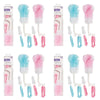 Momeasy 2 in 1 Baby Bottle Brush with Teat Brush - Random Colour Supplied Pack of 4