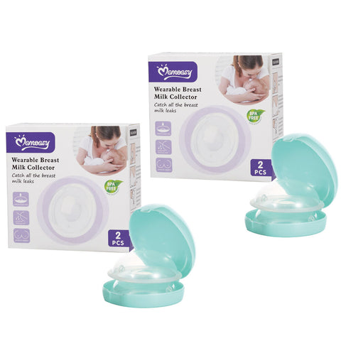 Momeasy Wearable Nursing Breast Milk Collector BPA Free Leak Proof x 2