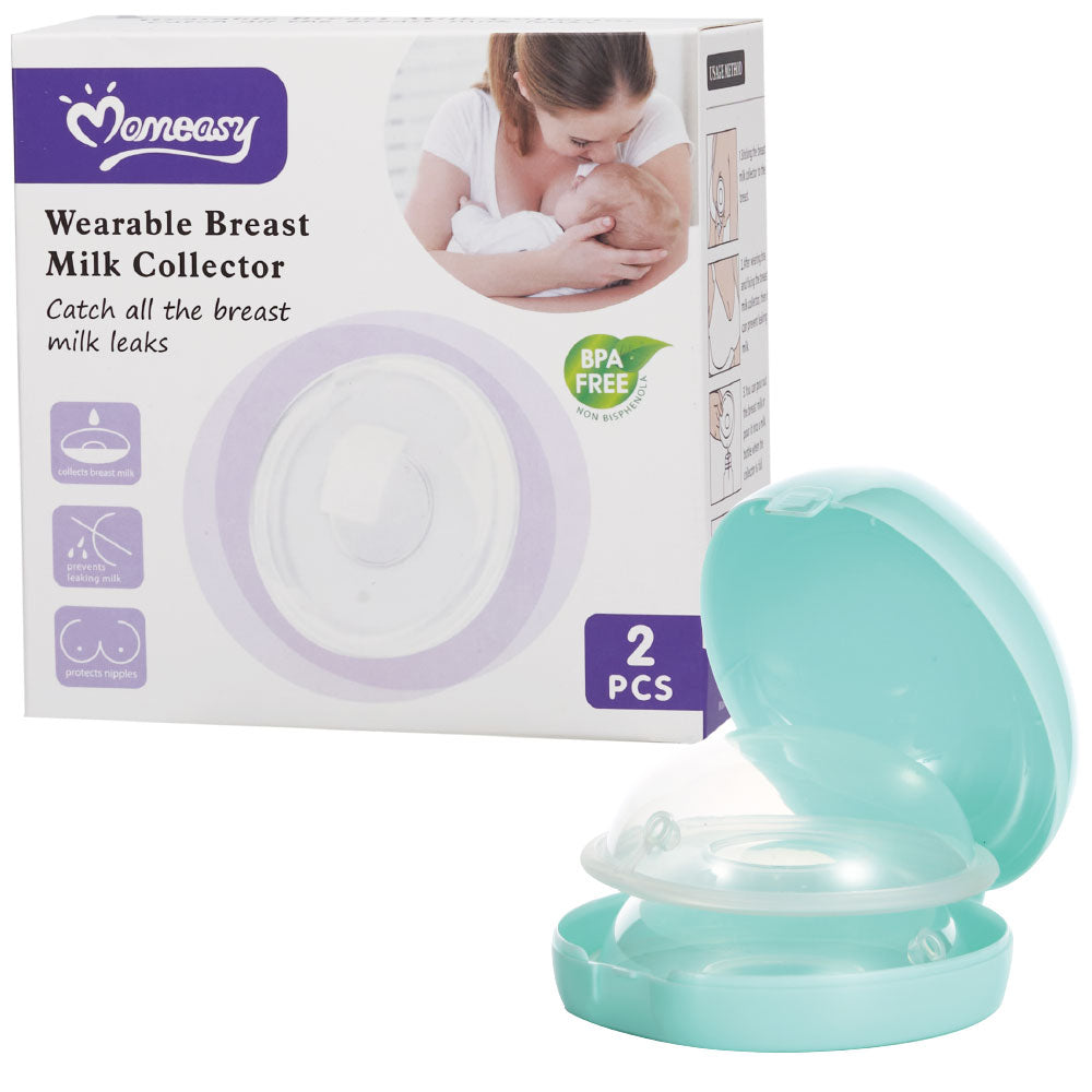 Momeasy Wearable Breast Milk Collector BPA Free And Prevents Leaking Milk