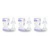 Momeasy Silicone Teats 2 Pack Standard Neck Small Flow 0m+ Ribbed Style Bundle of 3
