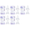 Momeasy Silicone Teats 2 Pack Standard Neck Small Flow 0m+ Ribbed Style Bundle of 5