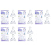 Momeasy Silicone Teats 2 Pack Standard Neck Medium Flow 3m+ Ribbed Style Bundle of 5