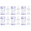 Momeasy Silicone Teats 2 Pack Standard Neck Medium Flow 3m+ Ribbed Style Bundle of 6