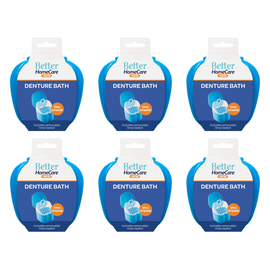 Better Home Care Now Denture Bath No Spill Strainer Bundle of 6