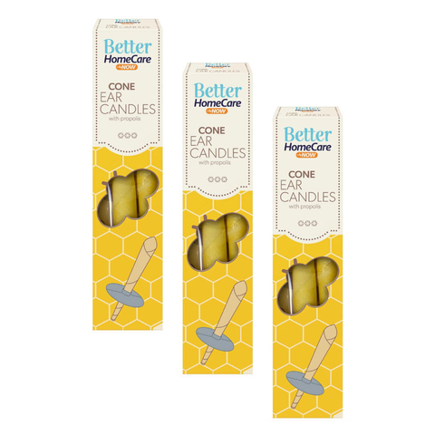 Better Home Care Now Beeswax Ear Candles 3 Pack with Propolis