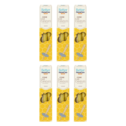 Better Home Care Now 6 Pack Beeswax Ear Candles with Propolis