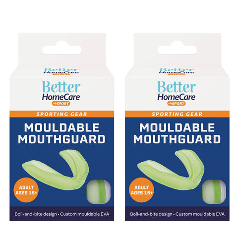 Better Home Care Now Sport Mouthguard Adult Athletes Ages 15 and up Twin Pack x2