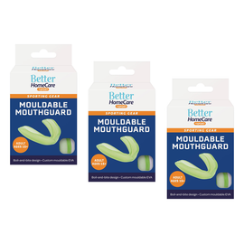 Better Home Care Now 3 Pack Sport Mouthguard Adult Athletes Ages 15 and Up