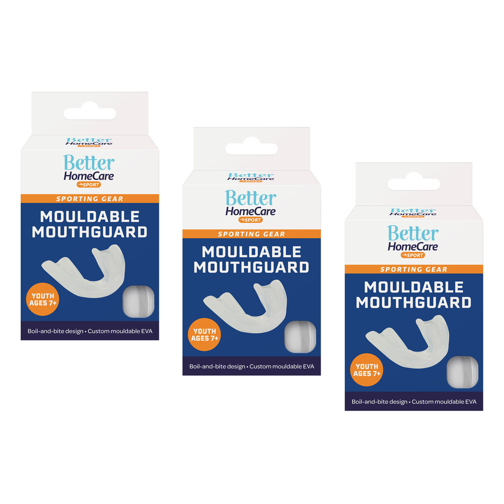 Better Home Care Now Mouthguard Bundle 3 Pack Youth Ages 7 and Up Random Colours