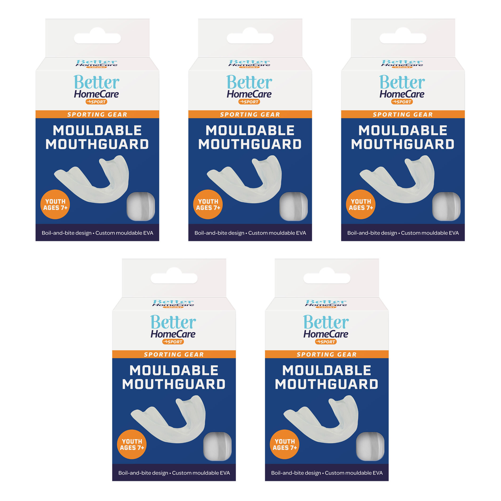 Better Home Care Now Youth Sport Mouthguard Bundle 5 Pack Ages 7 and up