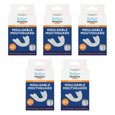 Better Home Care Now Youth Sport Mouthguard Bundle 5 Pack Ages 7 and up