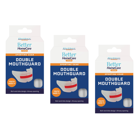 Better Home Care Now Youth Dual Brace Mouthguard Bundle 3 Pack Ages 7 and up