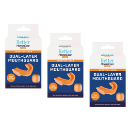 Better Home Care Now Sport Mouthguard 3 Pack Ages 13 and Up Colours Random