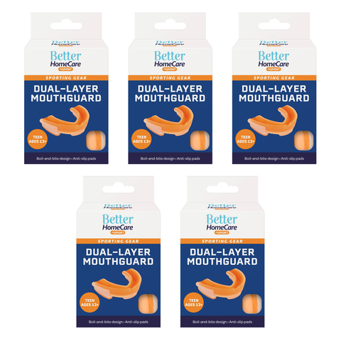 Better Home Care Now Teen Sport Mouthguard Bundle 5 Pack Ages 13 and up