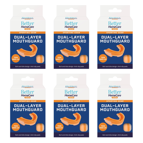 Better Home Care Now Mouthguard Bundle of 6 Teen Athletes Ages 13 Plus