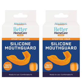 Better Home Care Now Silicone Youth Mouthguard Ages 7 Plus Pack of 2