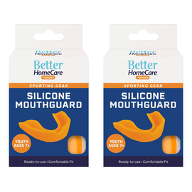 Better HomeCare Now Silicone Youth Mouthguard Ages 7 Plus Pack of 2