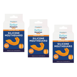 Better Home Care Now Silicone Youth Sport Mouthguard Bundle 3 Pack Ages 7 and Up