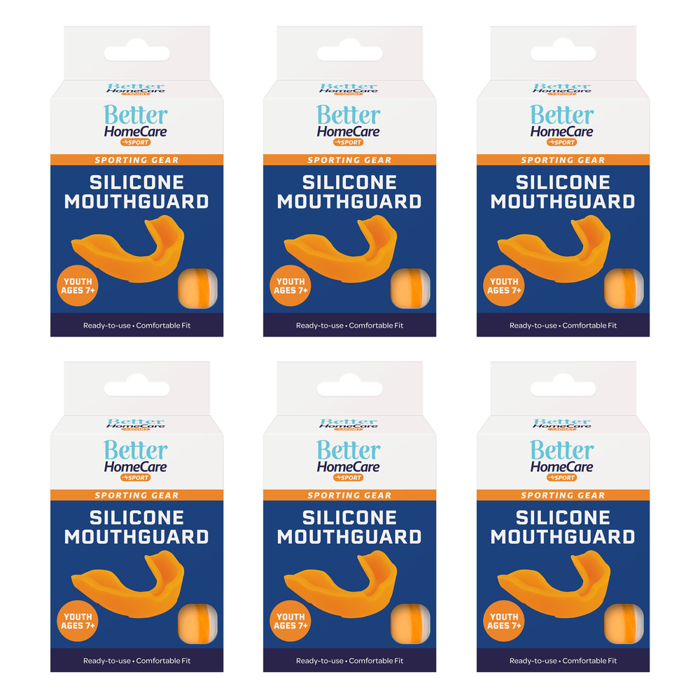 Better Home Care Now Youth Silicone Mouthguard Bundle 6 Pack Ages 7 and up