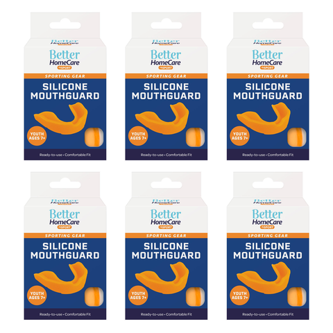 Better Home Care Now Youth Silicone Mouthguard Bundle 6 Pack Ages 7 and up