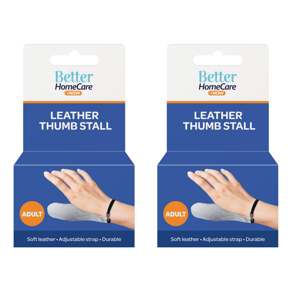 Better HomeCare Now Adult Leather Thumb Stall 14.5 x 4.5cm x 2
