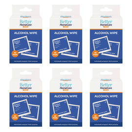 Better HomeCare Now Alcohol Wipes 20 Pack Multipurpose Bundle of 6