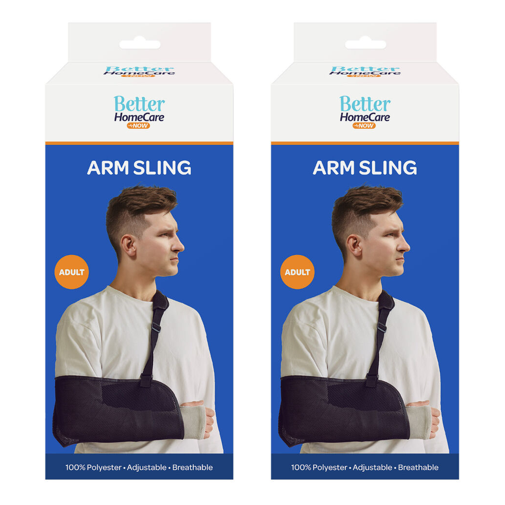 Better HomeCare Now 100 Percent Polyester Adult Arm Sling Pack of 2
