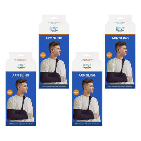 Better Home Care Now 4 Pack 100 Percent Polyester Adult Arm Sling Bundle