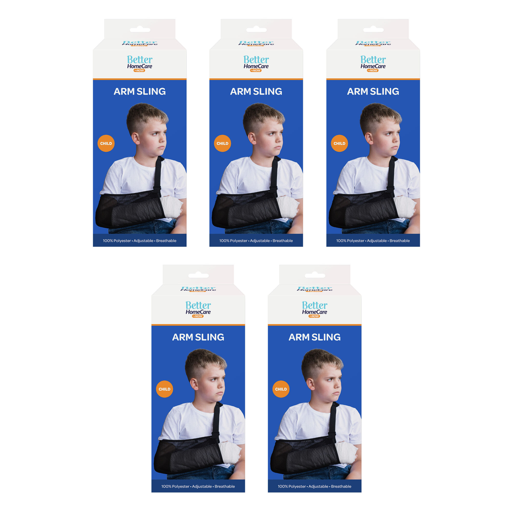 Better Home Care Now Child Arm Sling 100 Percent Polyester Bundle of 5