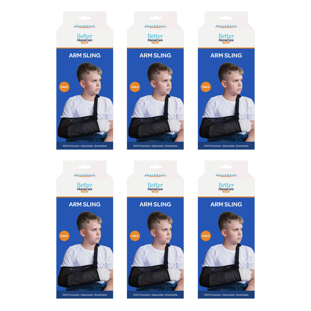 Better Home Care Now Child Arm Sling 100 percent Polyester Bundle of 6