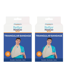 Better Home Care Now Calico Triangular Sling Bandage 90 x 90 cm Pack of 2