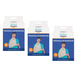 Better Home Care Now Calico Triangular Sling Bandage 90 x 90 cm Bundle of 3