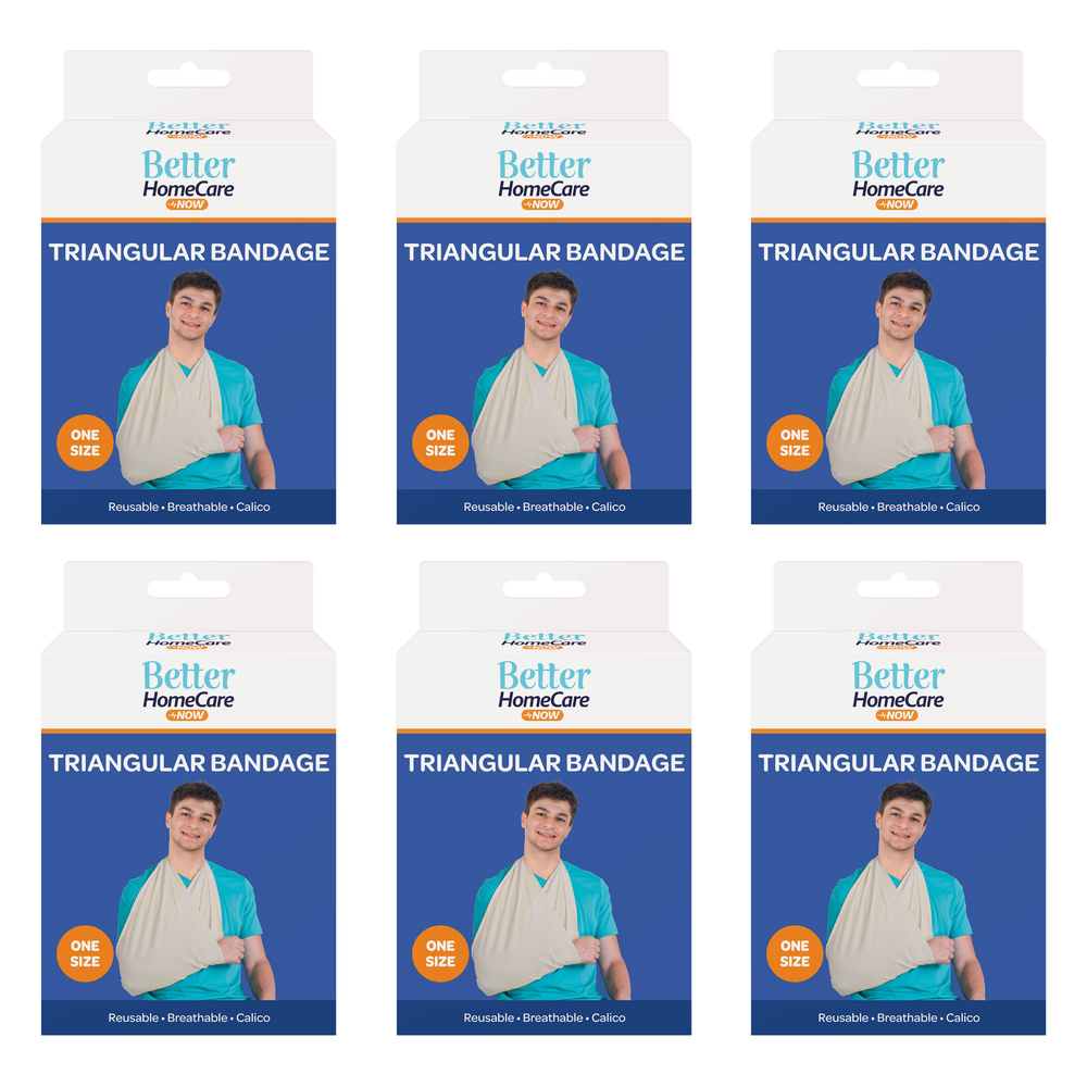 Better Home Care Now Calico Triangular Sling Bandage 90 x 90 cm Pack of 6