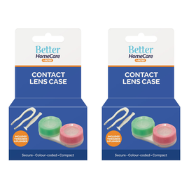 Better HomeCare Now Contact Lens Case with Tweezers and Picker 2 Pack