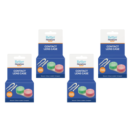 Better Home Care Now Contact Lens Case with Tweezers and Picker 4 Pack