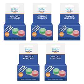 Better Home Care Now Contact Lens Case with Tweezers Lens Picker 5 Pack