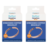 Better HomeCare Now Pure Copper Embossed Wellness Bangles 2 Pack
