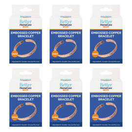Better Home Care Now Pure Copper Bangle Bracelet Bundle of 6