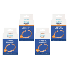 Better Home Care Now Plain Pure Copper Bangle Bracelet Bundle 4 Pack