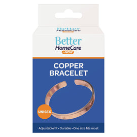 Better Home Care Now Plain Pure Copper Bangle Bracelet