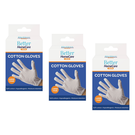 Better Home Care Now Cotton Gloves Large Bundle of 3