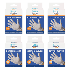 Better Home Care Now Cotton Gloves Large Pack of 2 Bundle of 6