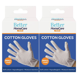 Better Home Care Now Cotton Gloves Small Pack of 2 Pairs
